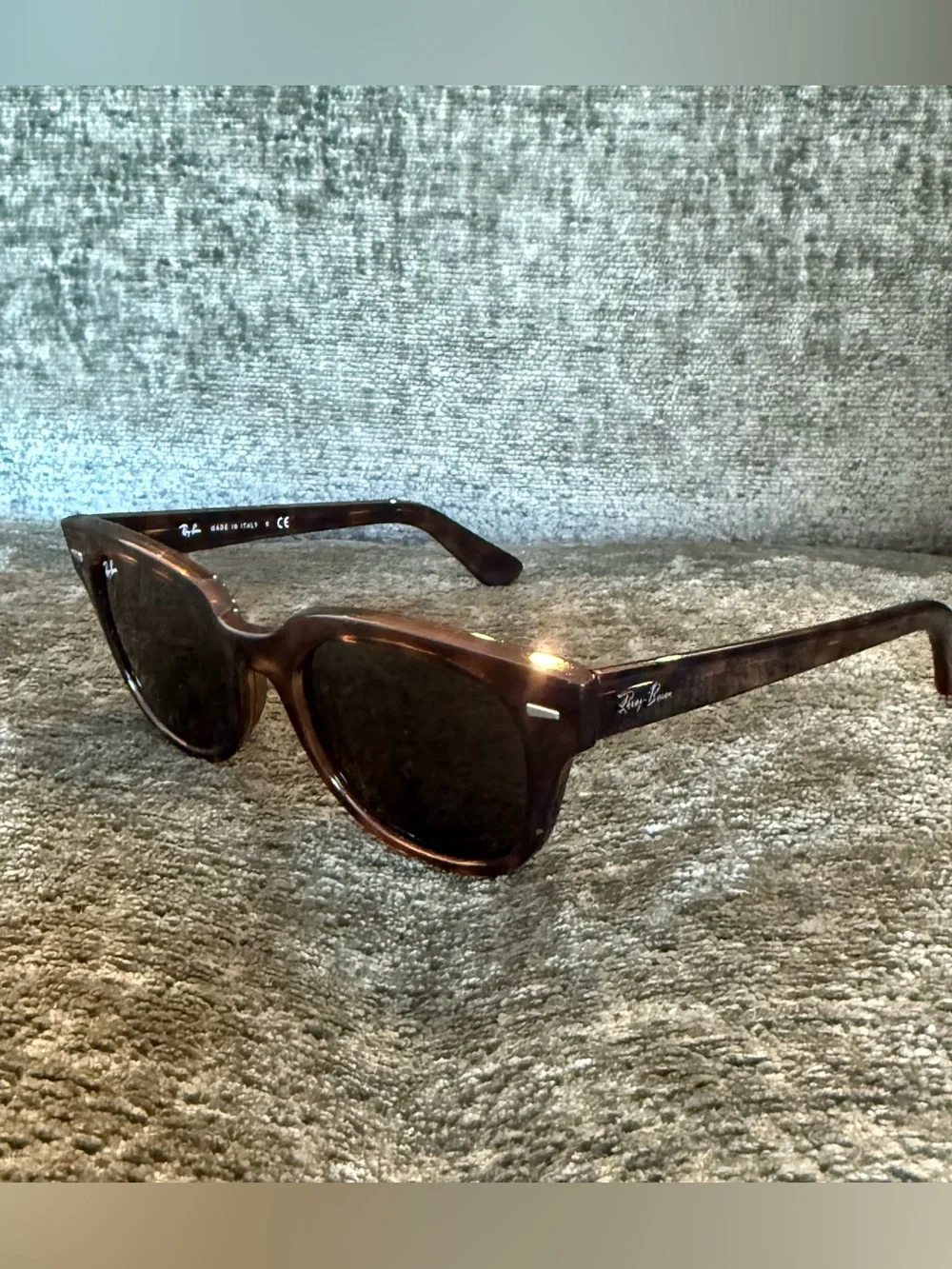 Ray-Ban Brown Tortoiseshell Wayfarer-Style Sunglasses